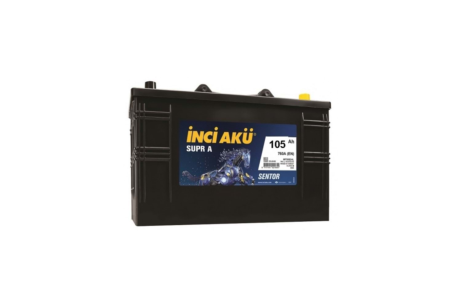 İNCİ AKÜ 12V 105 AH İPLİ TRAKTÖR