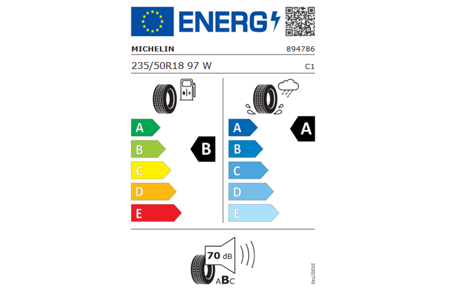 Michelin 235/50R18 97W Primacy 5 Oto Yaz Lastigi (Üretim Yılı:2024)