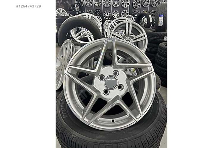 RC2015 jant 6,5X15 4X100 ET35 67,1 hyper silver (4adet)