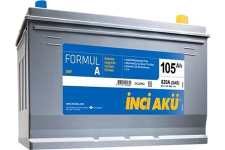 İnci Akü 12V 105 AH ALÇAK