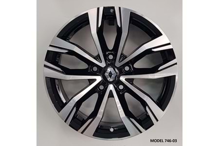 EMR DY 747 7,5X17 5X114 ET40 66,1 BLACK DİAMOND (4ADET)