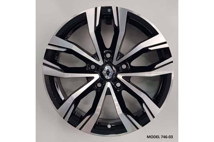 EMR DY 747 7,5X17 5X114 ET40 66,1 BLACK DİAMOND (4ADET)